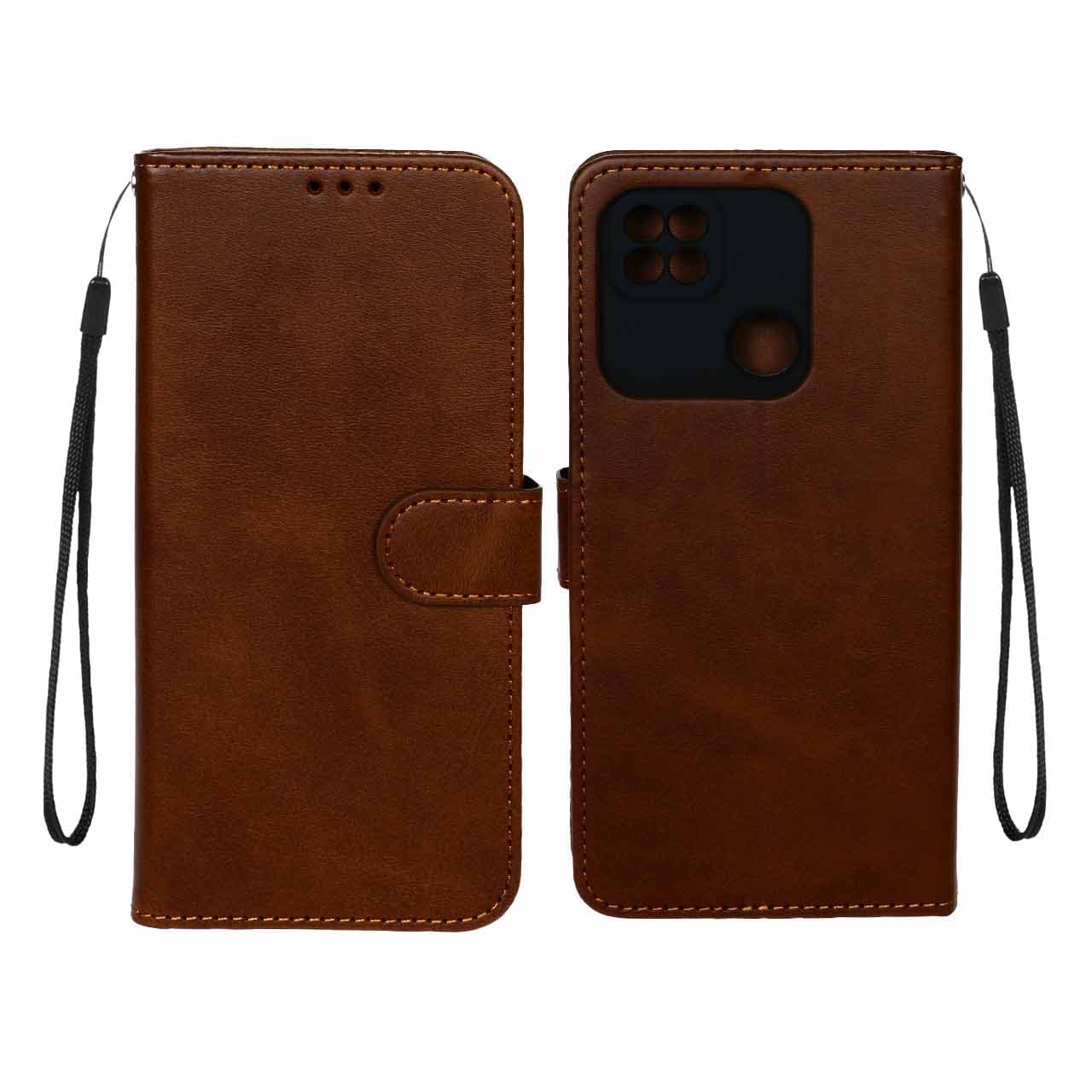 کیف موبایل مگنتی Xiaomi Redmi 10A/ Redmi 9C/ Poco C31 – قهوه ای