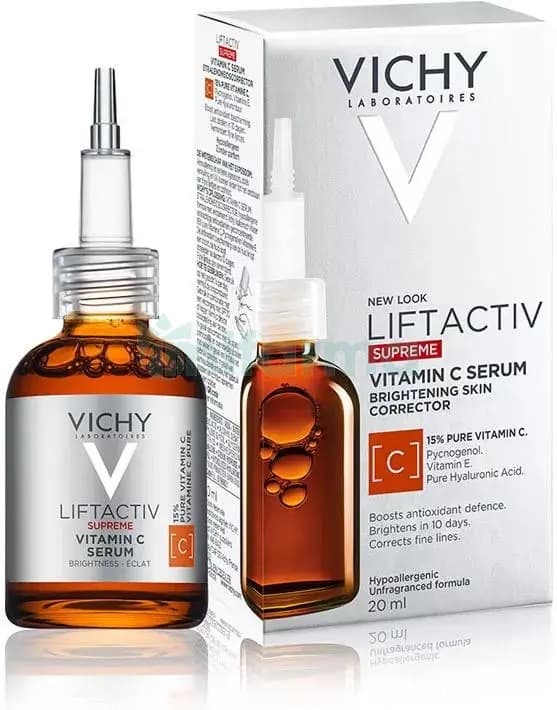 سرم روشن کننده ویتامین سی ویشی VICHY LIFTACTIVE VITAMIN C SERUM مناسب استفاده برای انواع پوست حجم 20 میلی لیتر — تصویر ۲