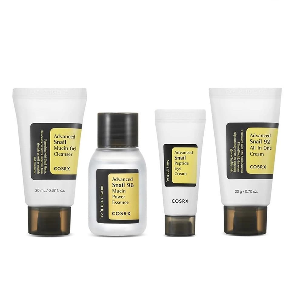 کیت ترمیم کننده پوست 4 مرحله ای حلزون کوزارکسALL ABOUT SNAIL KIT مناسب انواع پوست