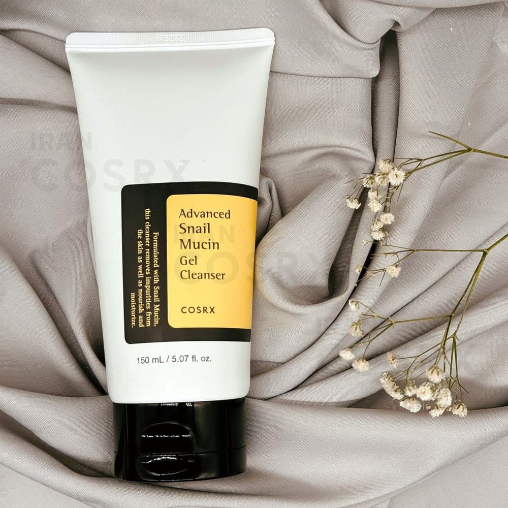 ژل شستشوی موسین حلزون کوزارکس COSRX Advanced Snail Mucin Power Gel Cleanser مناسب انواع پوست به‌ویژه پوست های حساس حجم 150 میلی لیتر — تصویر ۳