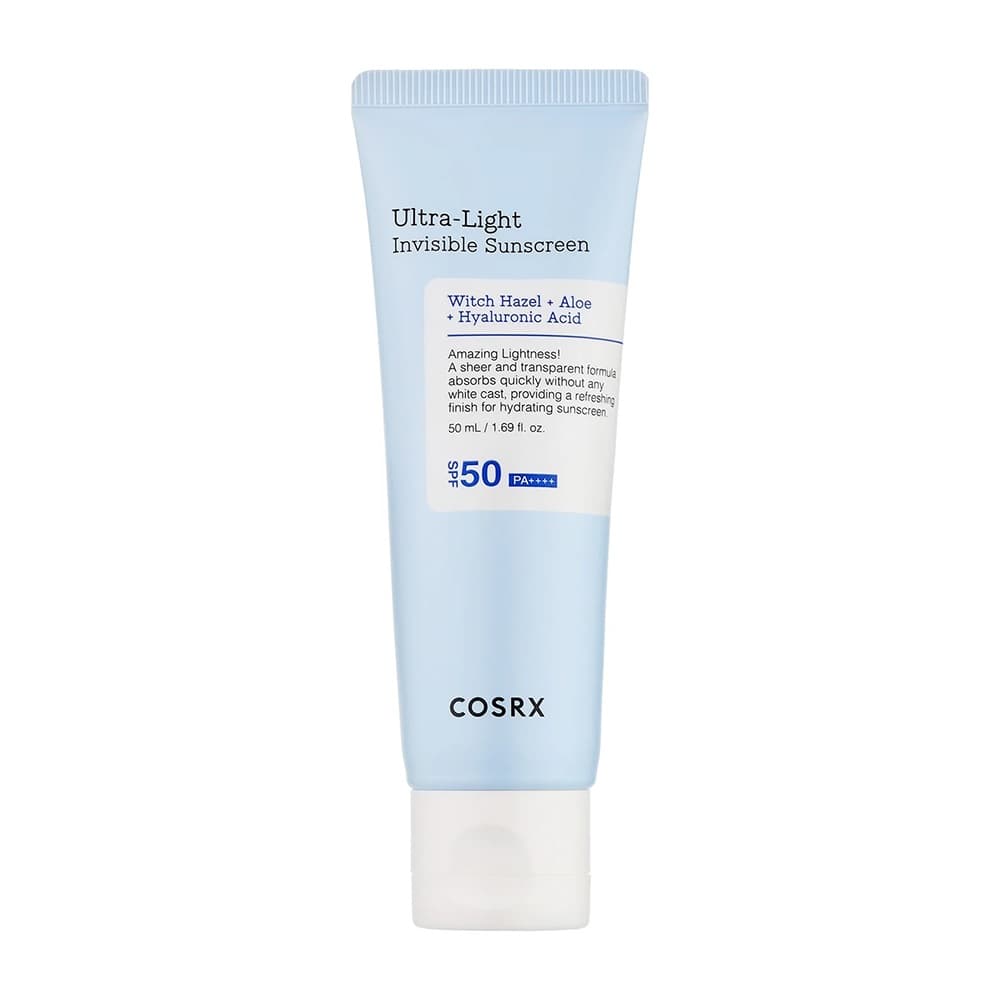 ضد آفتاب مرطوب کننده و فوق سبک اولترا لایت کوزارکس Cosrx Ultra Light Invisible Sunscreen SPF 50 مناسب پوست چرب و مختلط حجم 50 میلی لیتر