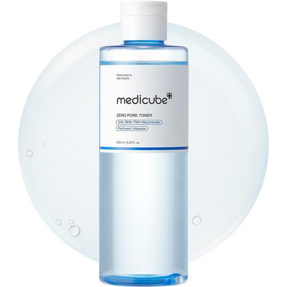 تونر کوچک کننده منافذ Zero Pore مدیکیوب AHA/BHA Toner مناسب پوست چرب، مختلط و مستعد جوش حجم 250 میلی لیتر — تصویر ۳