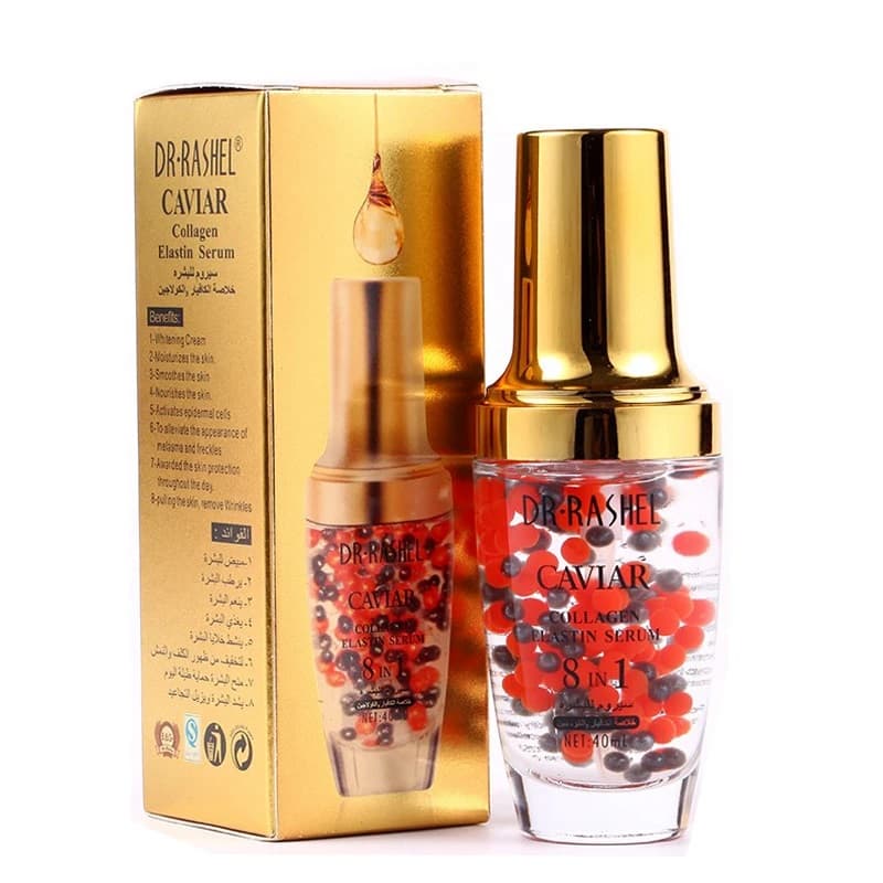 سرم ضد چروک خاویار 8-In-1 دکتر راشل Dr.Rashel Caviar Collagen Elastin 8-In-1 Face Serum حجم 40 میلی لیتر — تصویر ۲