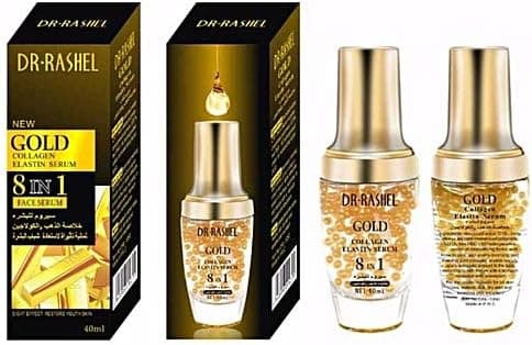 سرم صورت ۸ کاره طلا دکتر راشل DR RASHEL SERUM GOLD 8 IN 1 حجم 40 میلی لیتر — تصویر ۲