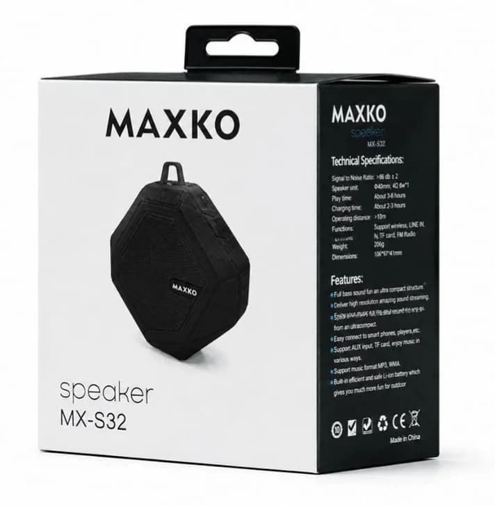 اسپیکر بلوتوثی ضدآب MAXKO مدل MX-S32