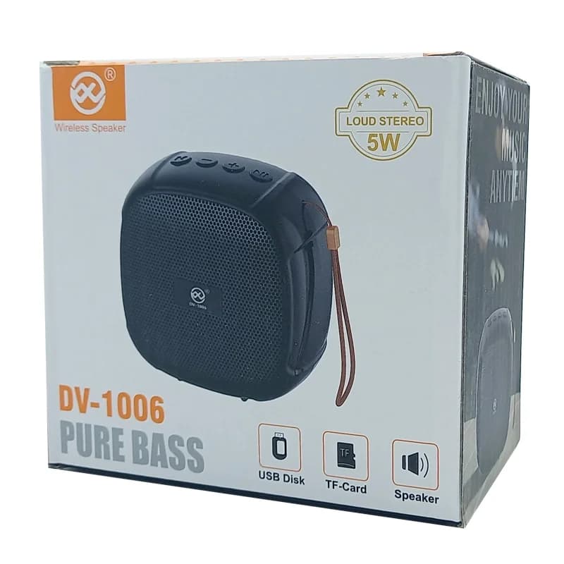 اسپیکر بلوتوثی قابل حمل مدل DV-1006 ابی — تصویر ۳
