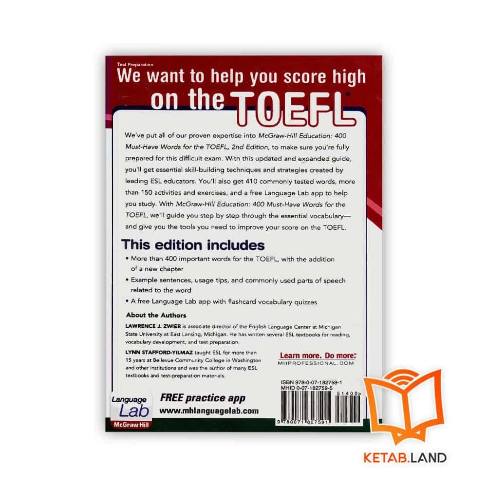 کتاب ۴۰۰Must Have Words for The TOEFL 2nd — تصویر ۲