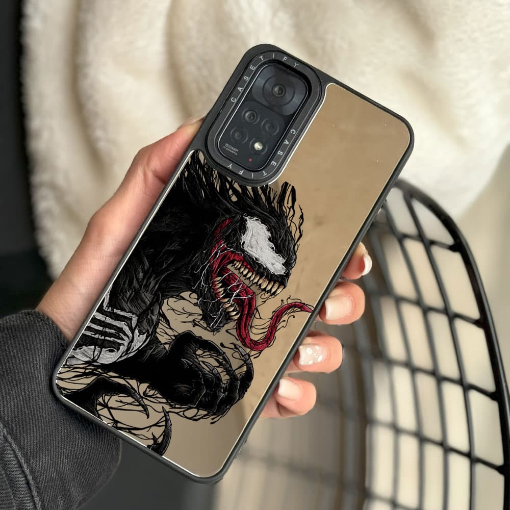 قاب آینه ای چاپی سفارشی (کد 0471) مدل ونوم – venom مناسب برای گوشی موبایل سامسونگ Samsung Galaxy A12 / A13 / A14 / A15 / A21S / A22 4G / A23 / A24 / A25 / A30S / A31 / A32 4G / A32 5G / A33 / A34 / A3 — تصویر ۲
