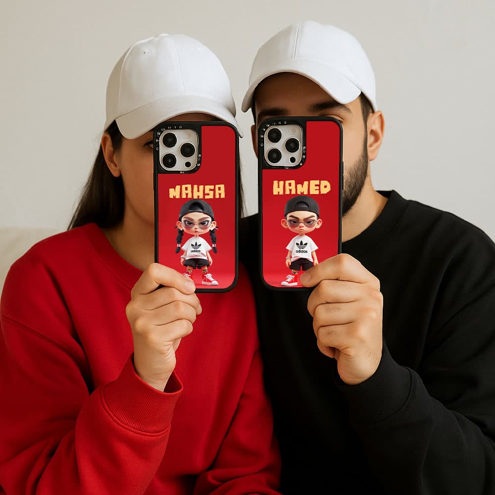 قاب آینه ای چاپی سفارشی (کد 0470) به اسم دلخواه ست ادیداس – adidas set مناسب برای گوشی موبایل شیائومی ردمی Xiaomi Redmi Note 8 / Note 8 Pro / Note 9S / Note 9 Pro / Note 10 Pro / Note 10 Pro Max / Not — تصویر ۳