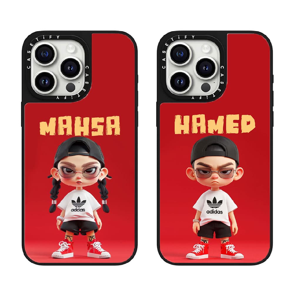 قاب آینه ای چاپی سفارشی (کد 0470) به اسم دلخواه ست ادیداس – adidas set مناسب برای گوشی موبایل شیائومی ردمی Xiaomi Redmi Note 8 / Note 8 Pro / Note 9S / Note 9 Pro / Note 10 Pro / Note 10 Pro Max / Not — تصویر ۷