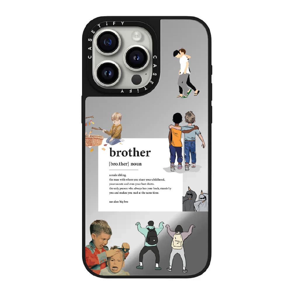 قاب آینه ای چاپی سفارشی (کد 0273) مدل خانواده – family مناسب برای گوشی موبایل اپل آیفون Apple iPhone 7 / 8 / SE 2020 / 7 Plus / 8 Plus / X / XS / XR / XS Max / 11 / 11 Pro / 11 Pro Max / 12 / 12 Mini
