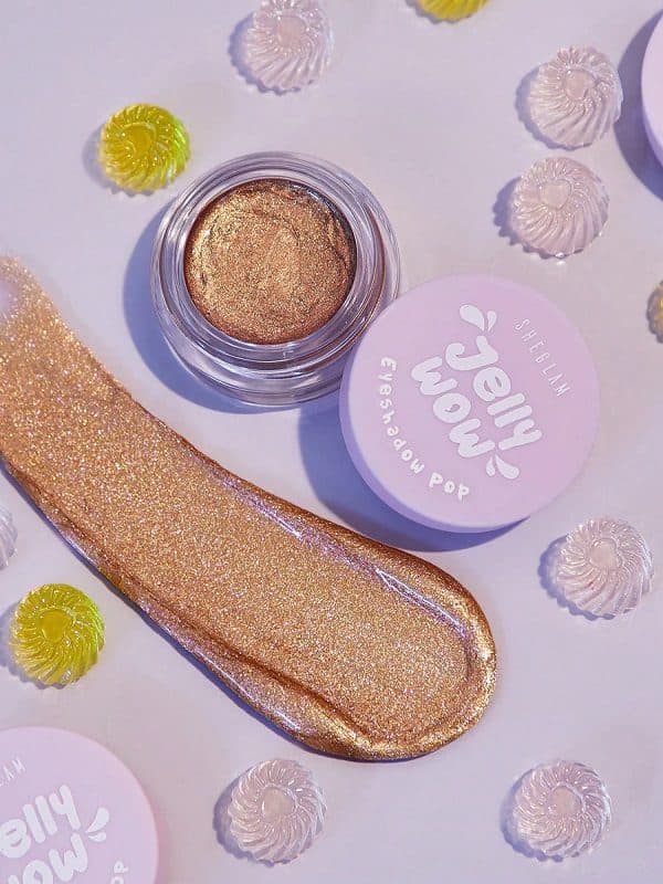 سایهچشم تک رنگ JELLY WOW رنگ STAY GOLDEN شیگلم SHEGLAM — تصویر ۷