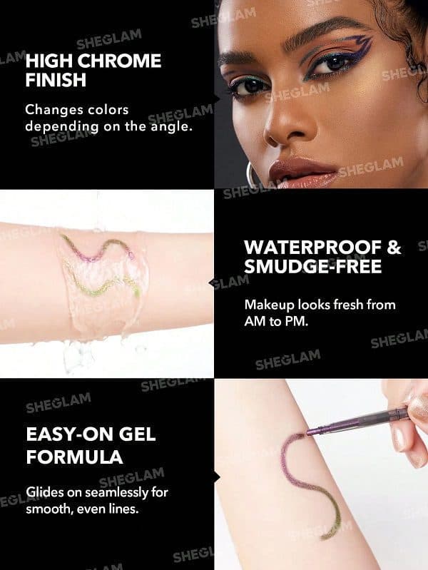 لاینر ژلی CHROMA ZONE MULTICHROME رنگ SUBLIMINAL شیگلم SHEGLAM — تصویر ۳