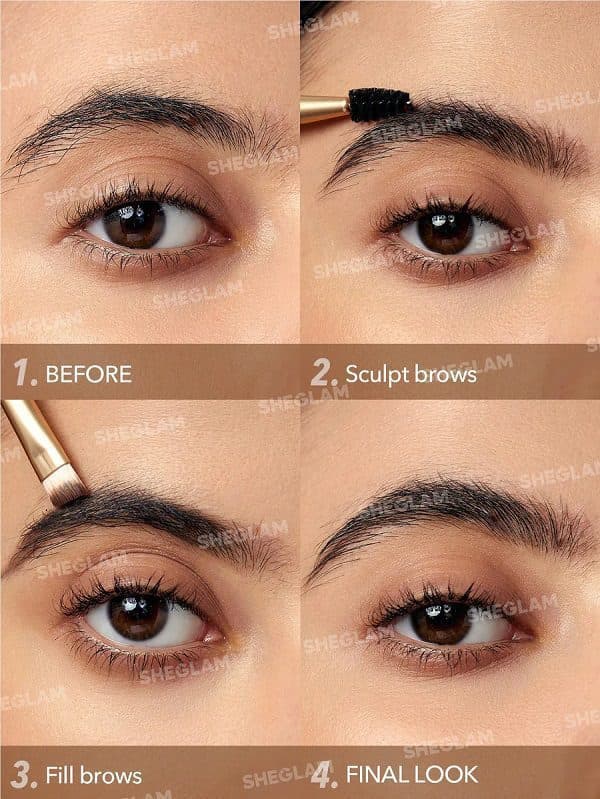 پماد ابروی ضد آب BOSS BROW رنگ EBONY شیگلم SHEGLAM — تصویر ۵