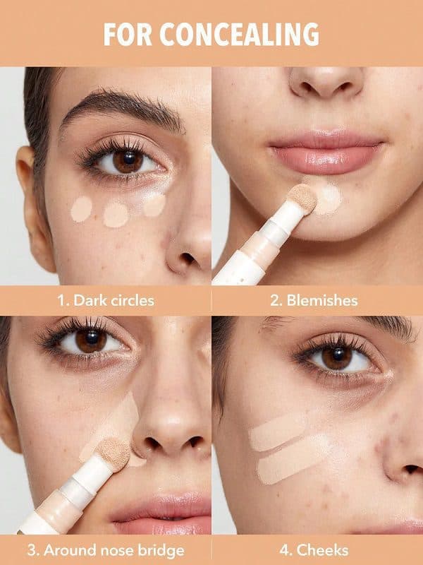 کانسیلر COMPLEXION BOOST رنگ ALMOND شیگلم SHEGLAM — تصویر ۴