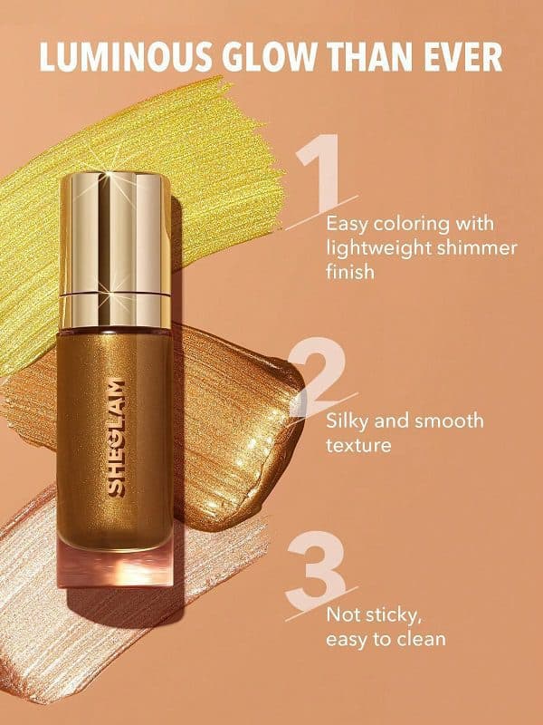 هایلایتر بدن SUNKISSED رنگ MEDUSA شیگلم SHEGLAM — تصویر ۲