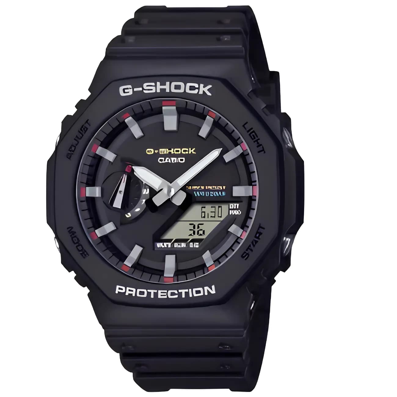 ساعت مچی مردانه کاسیو Casio G-SHOCK مدل GA-2100RL-1ADR با قاب هشت ضلعی