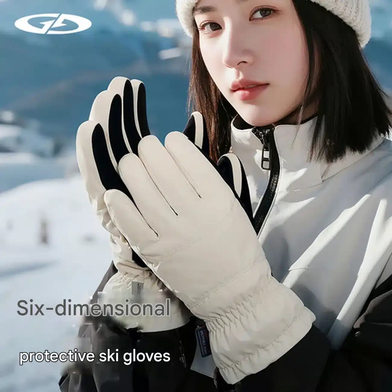 دستکش زمستانی اسکی گولووجوی Golovejoy مدل SK45 قابلیت لمس گوشی — تصویر ۲