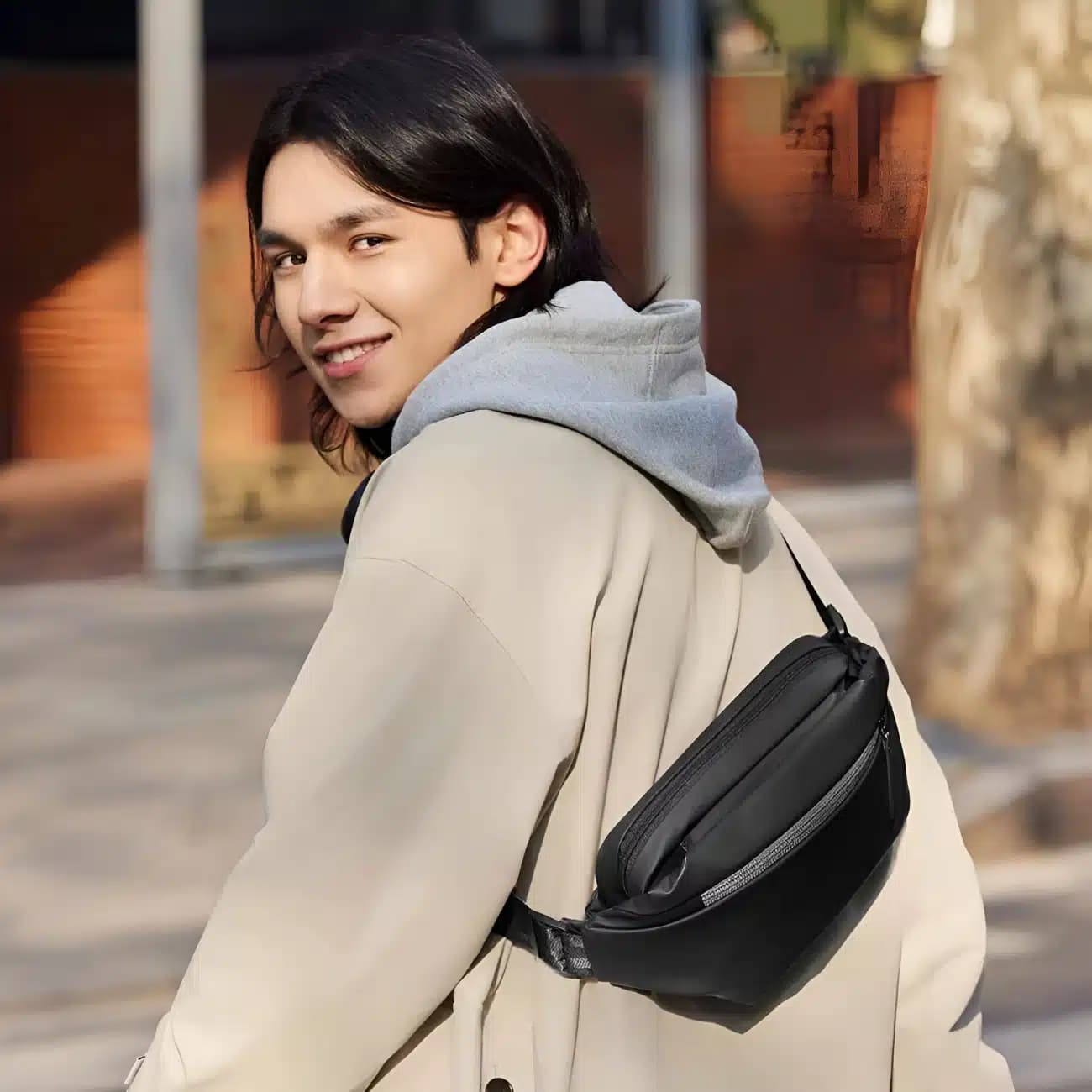 کیف کراس بادی شیائومی Xiaomi Mijia Sport fanny pack مدل M8101614/MJXB01RM ضدآب — تصویر ۸