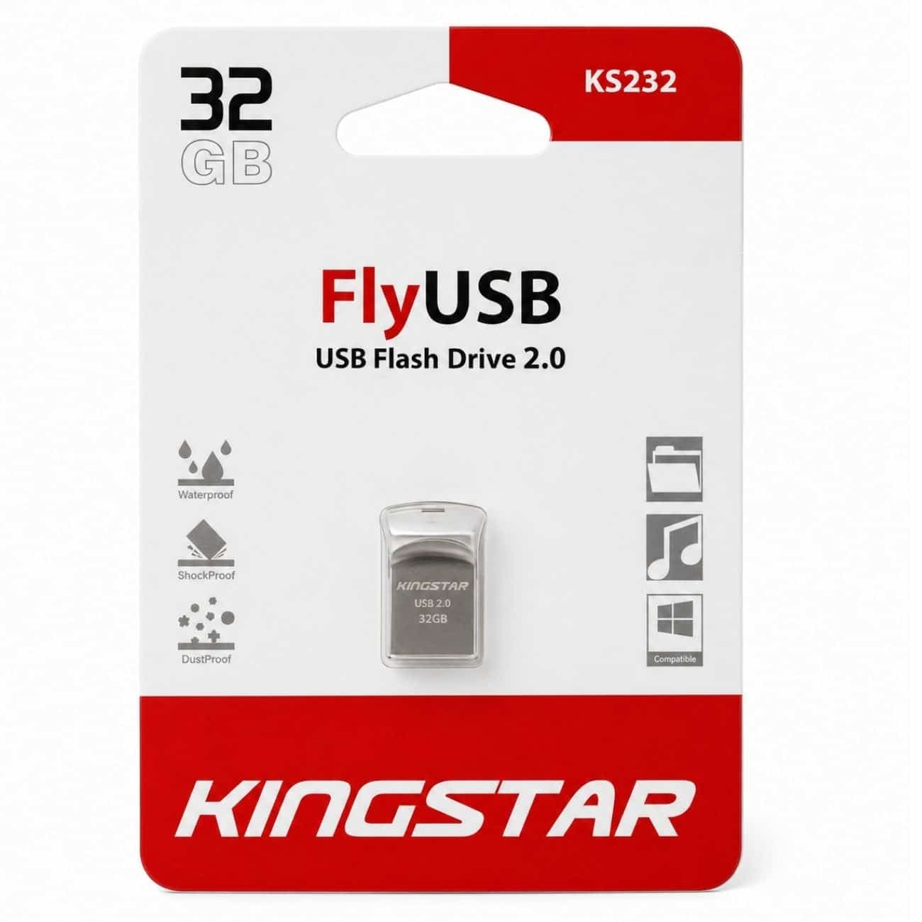 فلش مموری کینگ استار Kingstar مدل KS232 ظرفیت 32 گیگابایت — تصویر ۳