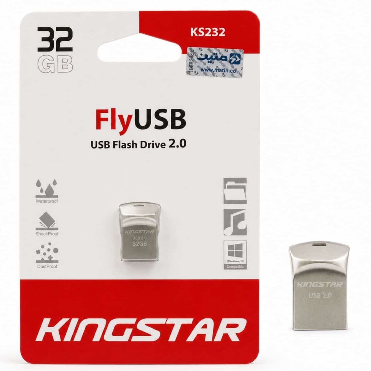 فلش مموری کینگ استار Kingstar مدل KS232 ظرفیت 32 گیگابایت — تصویر ۲