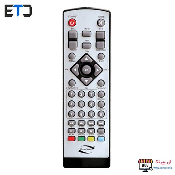 ریموت کنترل گیرنده دیجیتال پروویژن Provision طرح کسری