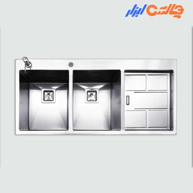 سینک ظرفشویی دو لگن چپ مس مدل ‎FD34TNL
