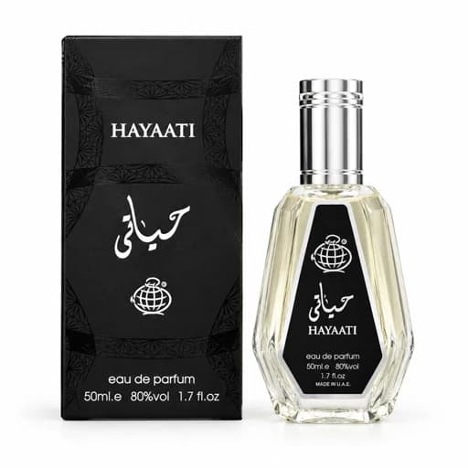 ادکلن حیاتی شرکت ارض الزعفران (Hayaati) تجسمی از وقار و جذابیت مدرن حجم 50 میل