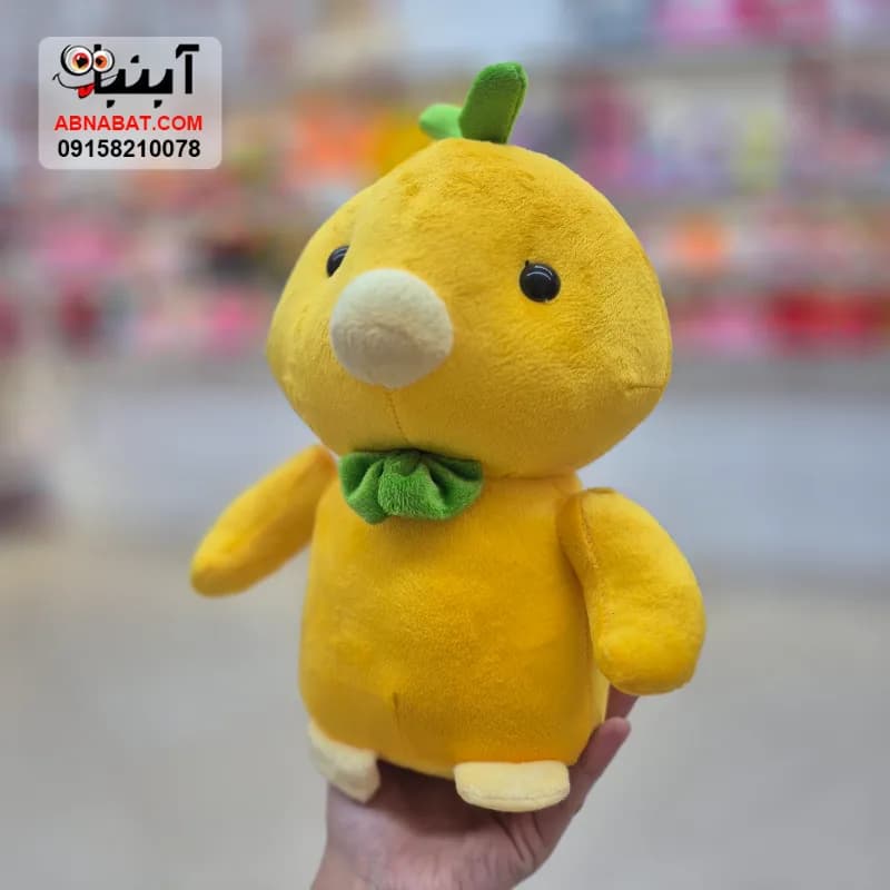 عروسک جوجه پاپیونی زرد 27 سانتی کد 1474 — تصویر ۲