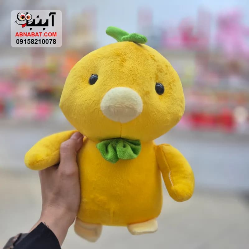 عروسک جوجه پاپیونی زرد 27 سانتی کد 1474