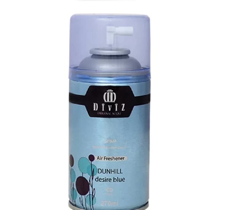 اسپری خوشبو کننده و تصفیه کننده هوا دیوایز مدل Dunhill Desire Blue حجم 270 میلی لیتر