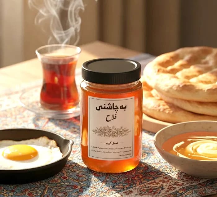 عسل ممتاز گون به چاشنی فلاح وزن 1000 گرم — تصویر ۲
