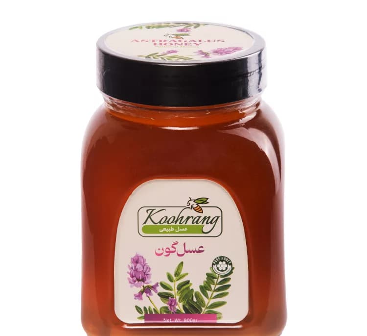 عسل طبیعی گون رویال کندو کوهرنگ وزن 900 گرم