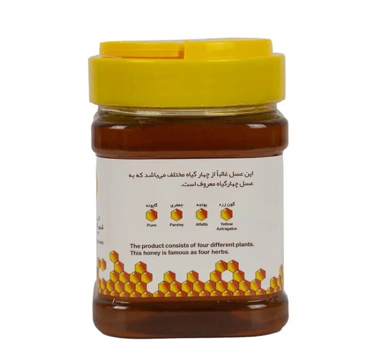 عسل چهار گیاه مخصوص ممتاز خوانسار وزن 500 گرم — تصویر ۲