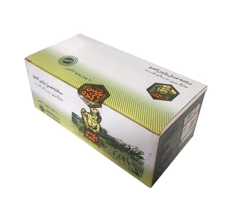 ساشه عسل پارس کندو وزن 12 گرم بسته 100 عددی — تصویر ۲