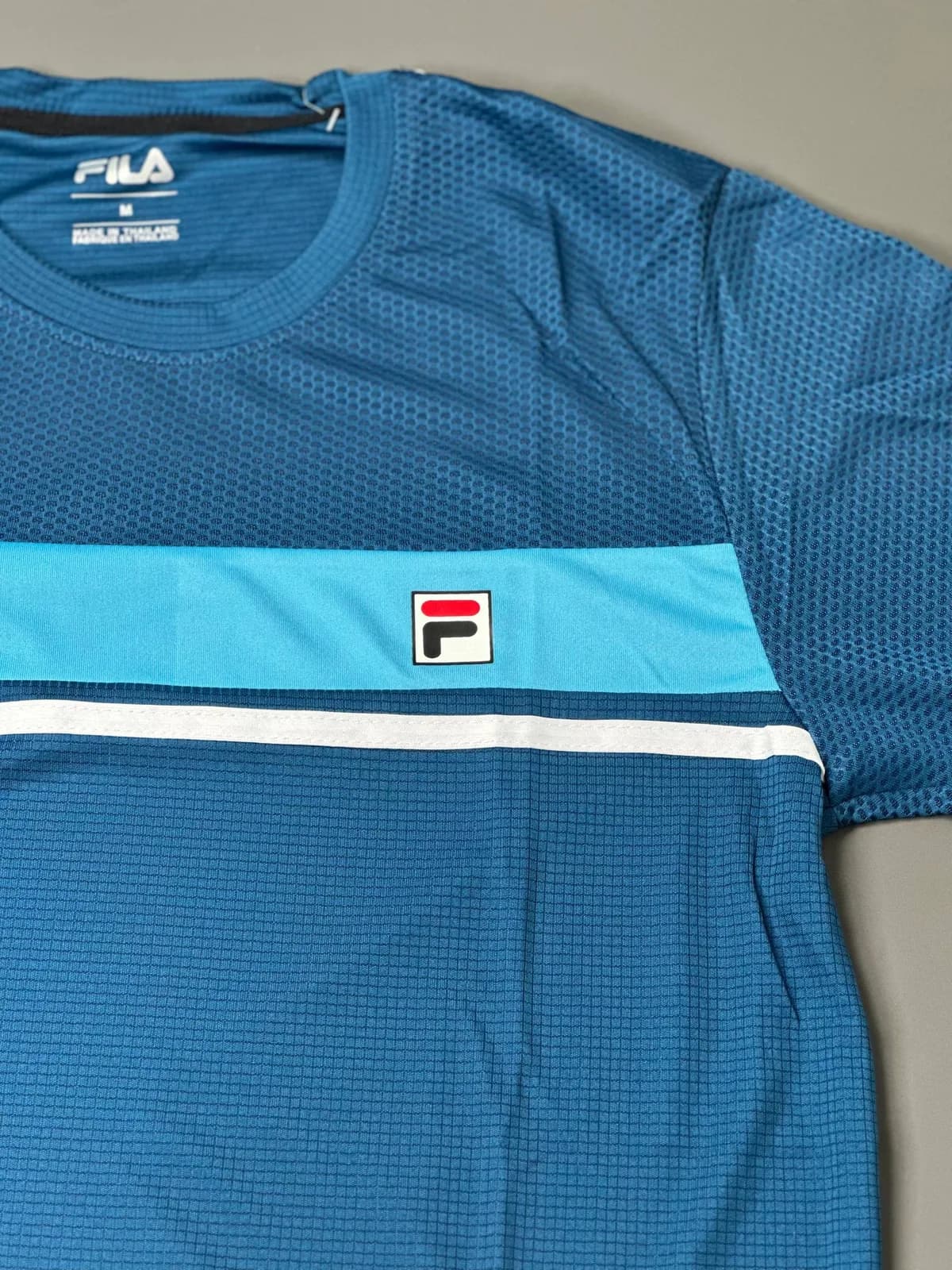 تیشرت مردانه FILA کد 6936 رنگ آبی — تصویر ۳
