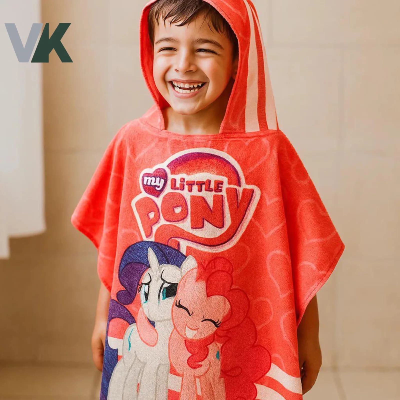 حوله پانچو بچه گانه (طرحmy little pony)