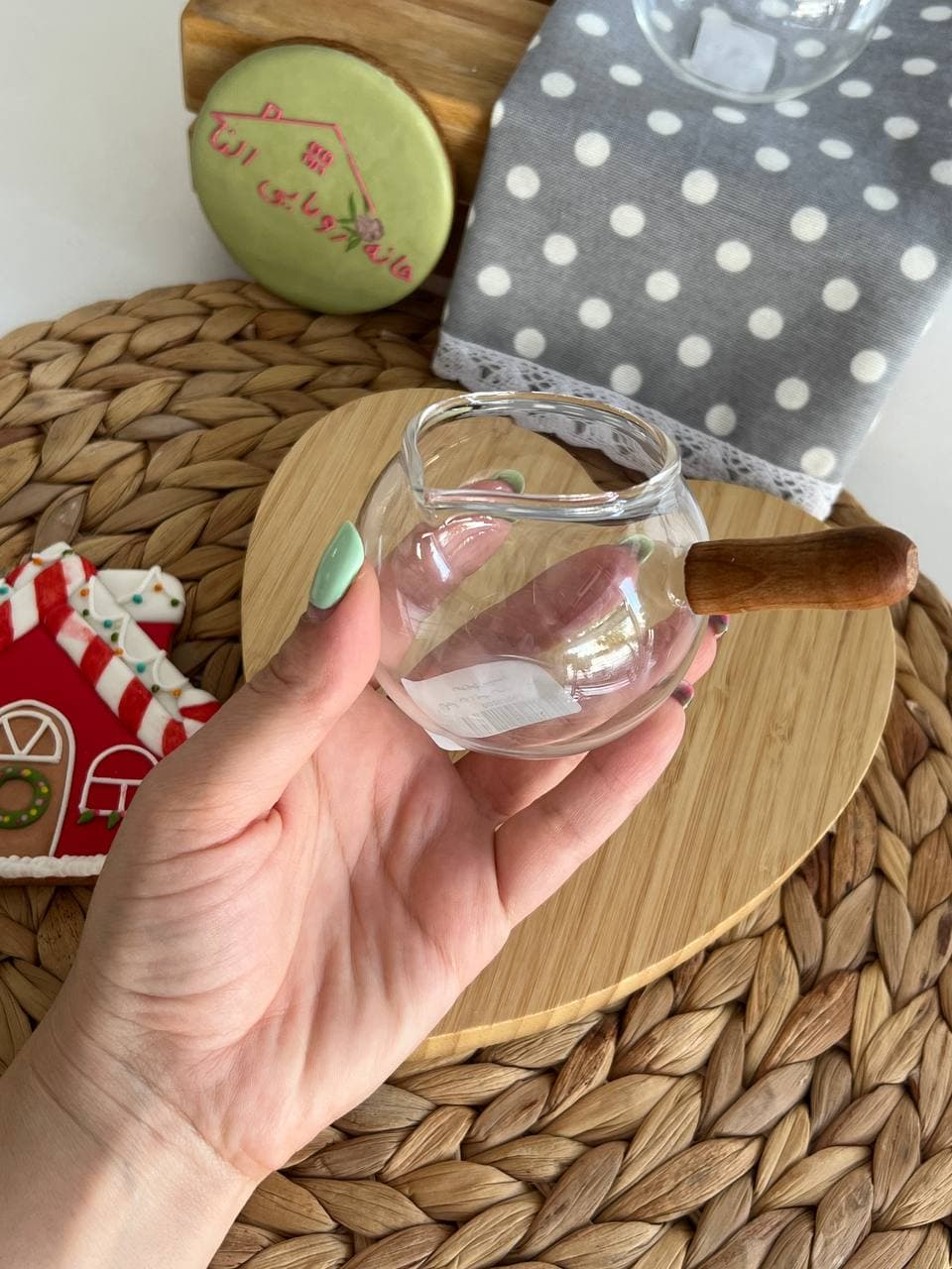 سس خوری پیرکس دسته چوبی تپل مایاهوم — تصویر ۶