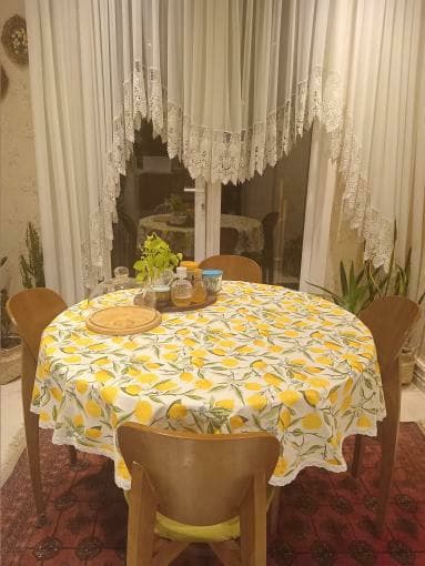 رومیزی گرد داک- طرح لیمو — تصویر ۳