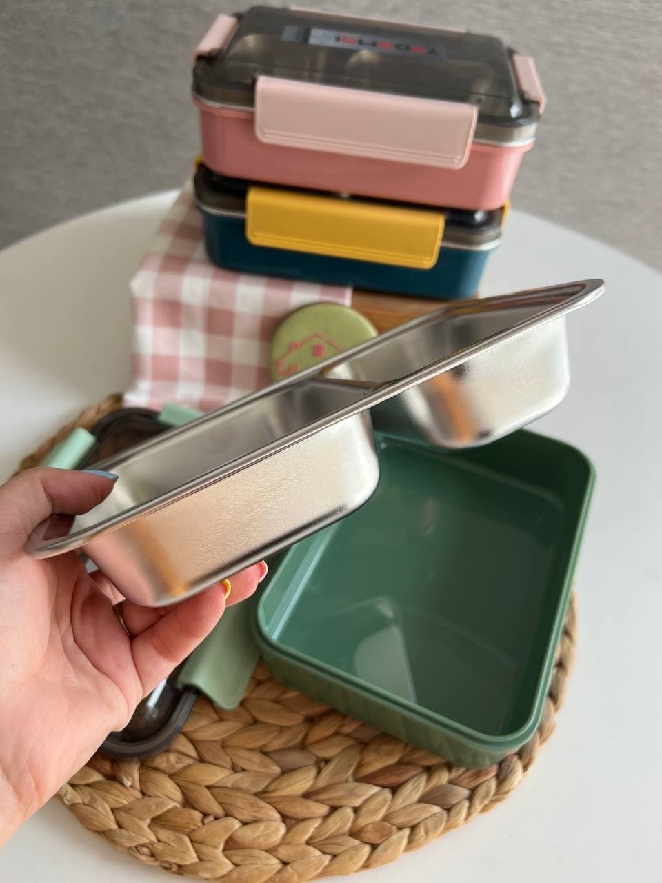 ظرف غذا داخل استیل tedemei کد 27 — تصویر ۶