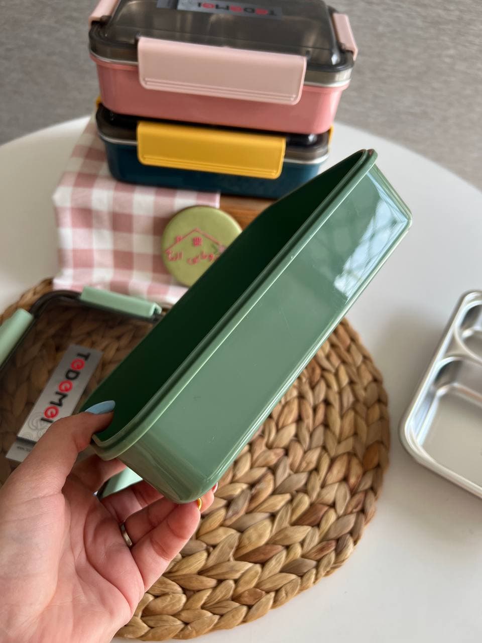 ظرف غذا داخل استیل tedemei کد 27 — تصویر ۴