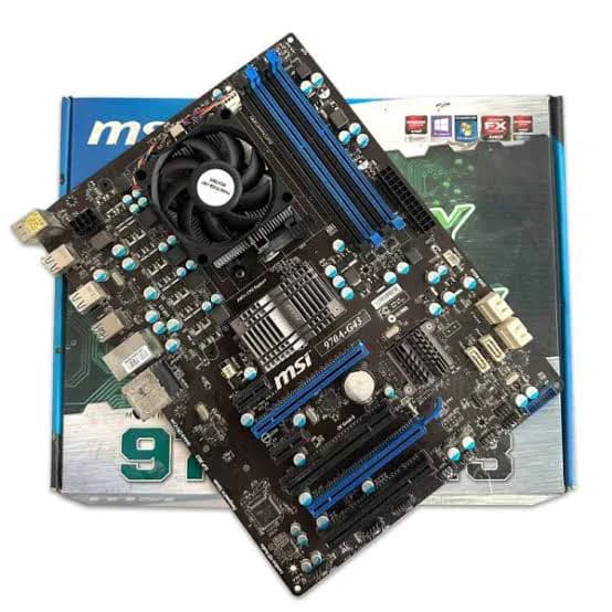باندل مادربرد ام‌اس‌آی MSI 970A-G43 + AMD FX-6300 استوک به همراه فن