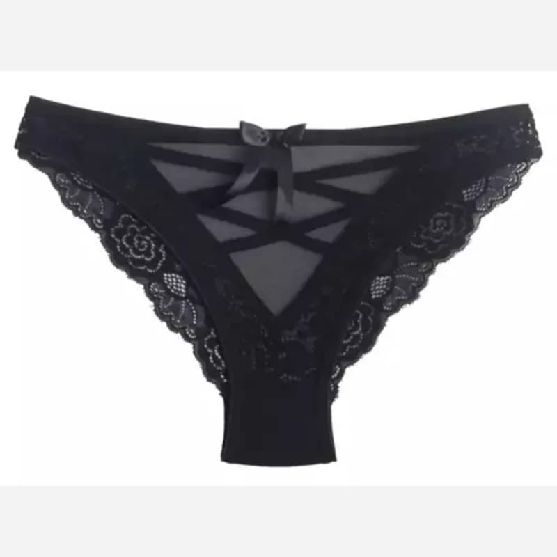 شورت تور و دانتل پشت ضربدری زنانه d024