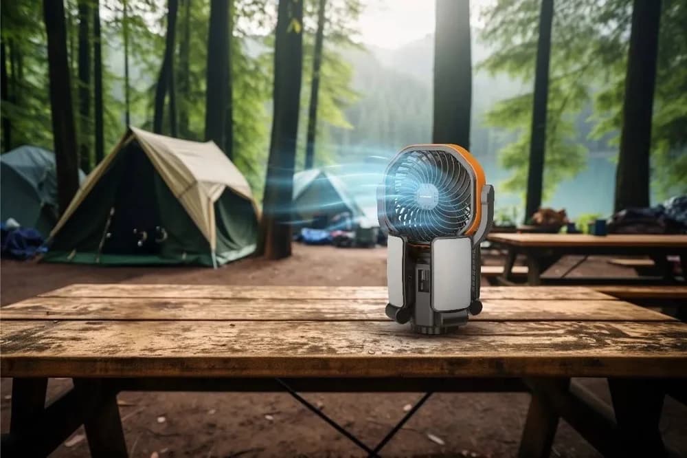فن خورشیدی سفری پورودو (Porodo Suncharge) مدل ۶۰۰۰ میلی‌آمپر با قابلیت پاوربانک — تصویر ۲