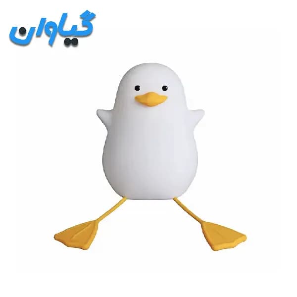 چراغ خواب سیلیکونی فانتزی مدل اردک نشسته