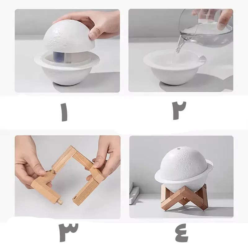 دستگاه بخور و رطوبت ساز سرد مدل Moon Planet Humidifier — تصویر ۸