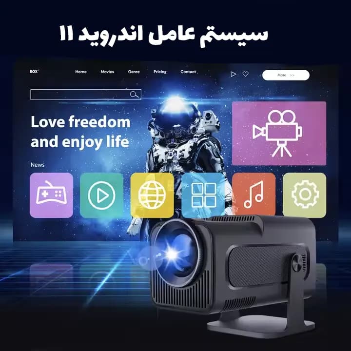 ویدئو پروژکتور 4k مدل HY320 — تصویر ۷