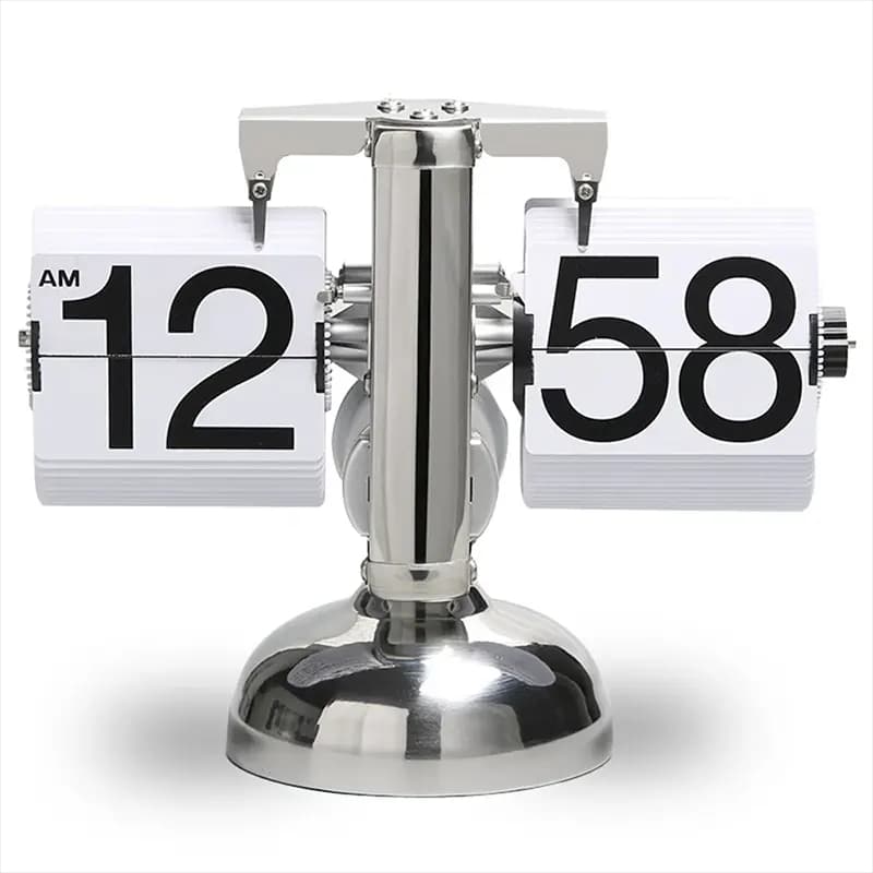 ساعت رومیزی مکانیکی ورقه ای Flip Clock — تصویر ۷