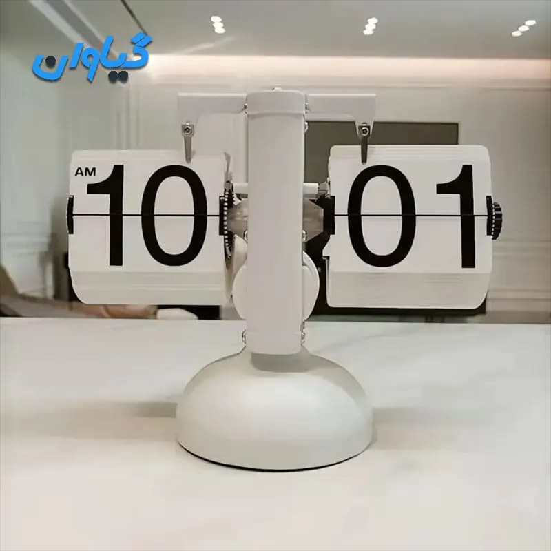 ساعت رومیزی مکانیکی ورقه ای Flip Clock — تصویر ۳