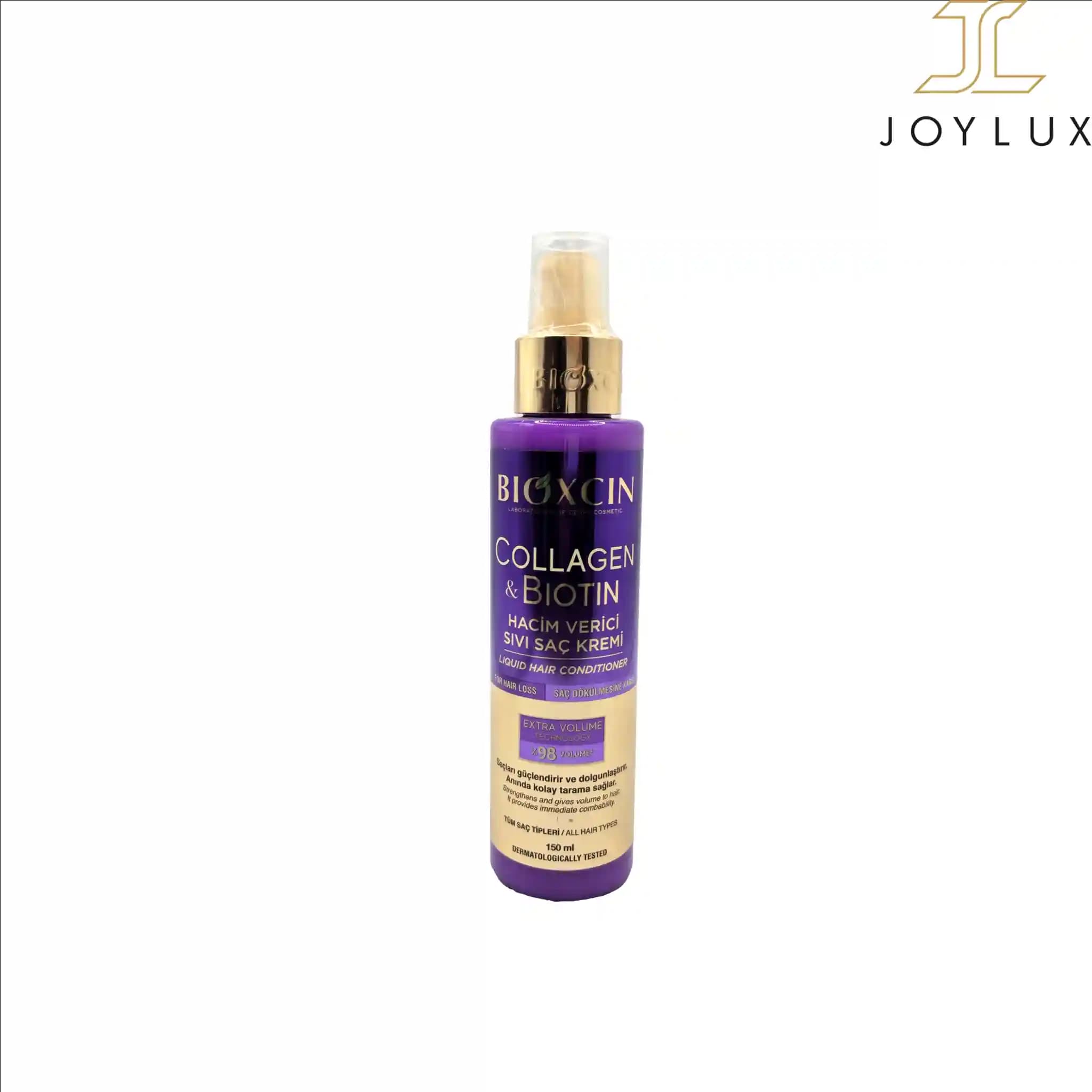 اسپری دو فاز مو بیوکسین مدل Collagen & Biotin مناسب برای انواع مو حجم 150 میلی لیتر